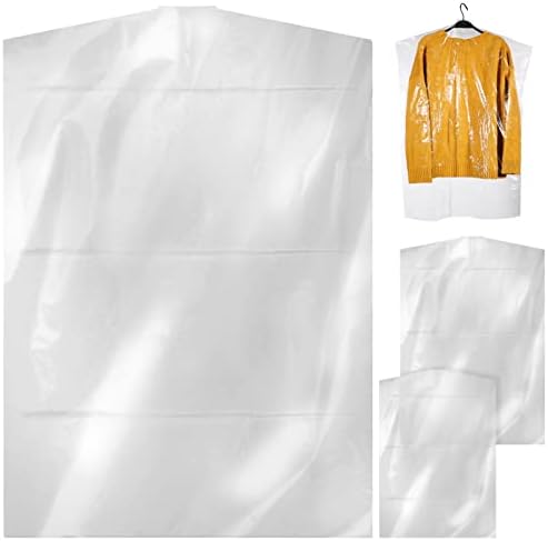 Torbe za odjeću 60 kom prozirne plastične vrećice za odjeću za vješanje odjeće torbe za kemijsko čišćenje odjeće navlake