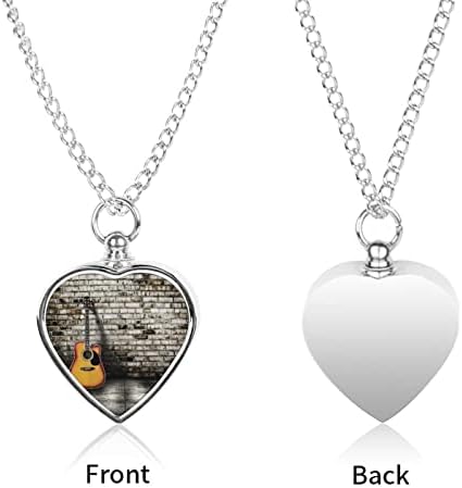 Gitara s ciglom urna za pseći pepeo ogrlica Nakit za kremiranje mačke spomen uspomena pepeljara Pokloni za ljubitelje kućnih