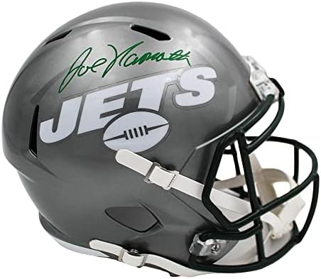 Joe Namath potpisao je flash kacigu NFL-a u punoj veličini - NFL kacige s autogramima