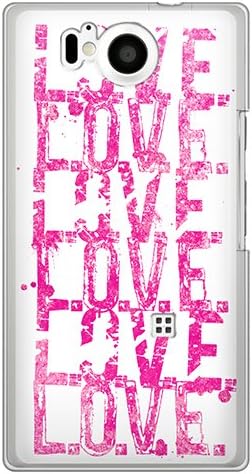 Casemarket SoftBank Aquos telefon XX Polikarbona Clear Hard CASE [Love Love Love - White]