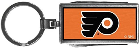 NHL Philadelphia Flyers Unisex Siskiyou SportsiMulti-Tool ključni lanac, logotip, čelik, jedna veličina