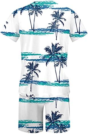 Novo 2023 Muška proljetna ljetna odjeća majica za plažu kratkih rukava s printom kratko odijelo košulja hlače odijelo s kravatom
