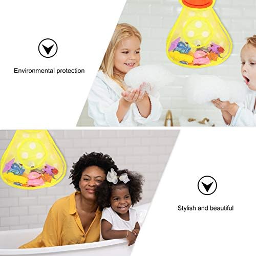 Kisangel mreža za kupanje igračaka za igračke za kupanje torba s usisnim šalicama nosač igračaka za kade za viseće torba