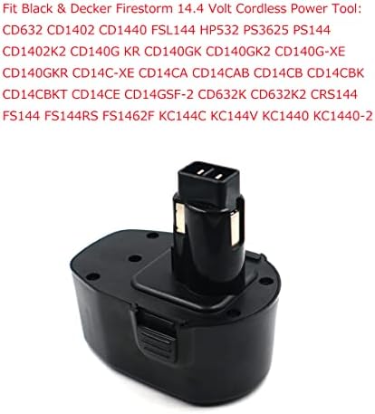 Heshunchang baterija 14,4V 2AH Zamijenite za Black & Decker PS140 A9262 A9267 A9276 A9527