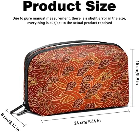 Vodootporna kozmetička torba sa životinjskim zmajem crvena kozmetička torba organizator putna toaletna torba s patentnim