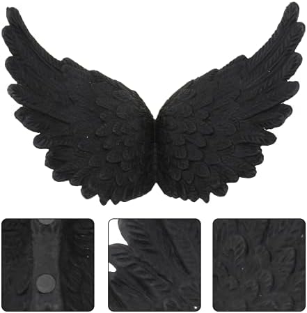 Aboofan 18pcs dekor anđeoskog krila DIY odjeća za opremu za zabavu za zabavu crna zabava