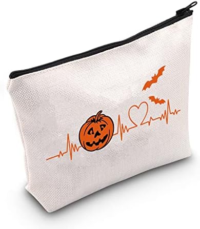 Mnigiu Halloween bundeva za šminkanje torbice bundeva otkucaja kozmetičke torbe ljubitelj bundeve poklon