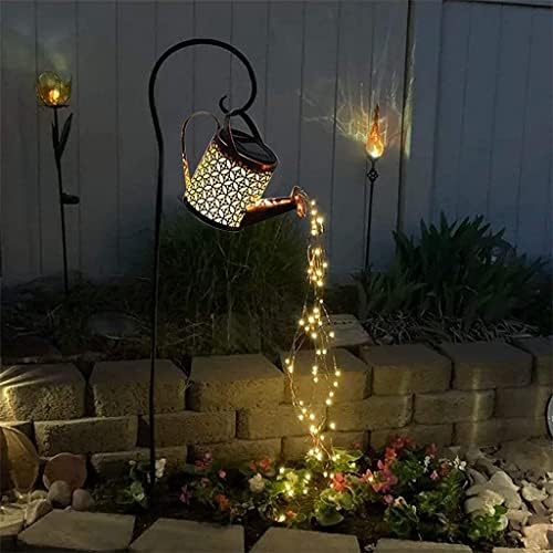 Slsfjlkj ukras lampica vrtni ukrasi Vanjski solarno zalijevanje Can Garden Art Light Dekor tuš tuš LED lampica za vrtlarstvo