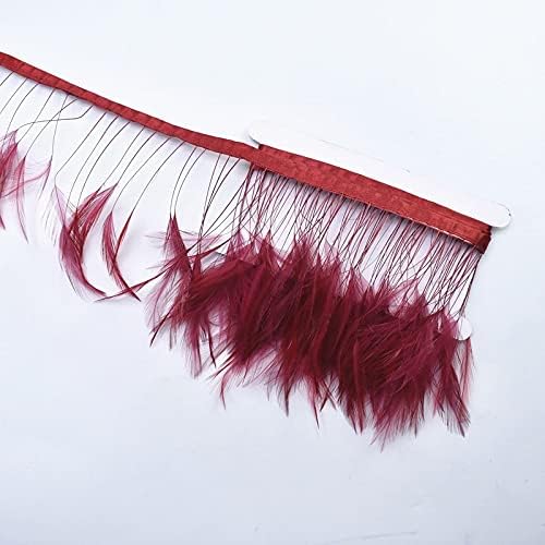 2 metra prirodnog obojenog prugastog pera za ukrašavanje odjeće pribor za šivanje pera fazana za rukotvorine završna traka