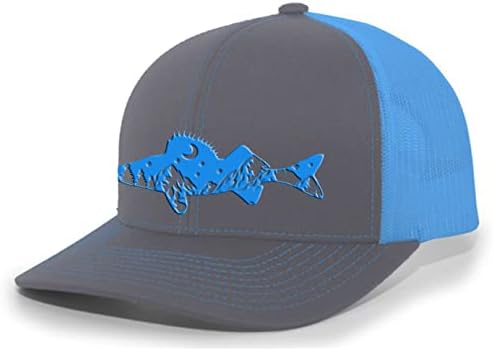 Heritage Pride slatkovodna riba šuma planina Scenic Walleye Mens izvezena mrežasta kamiondžija šešir
