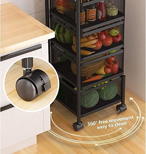 Kuhinjski stalak za odlaganje kuhinje rotirajući stalak za povrće, košarice za voćne košarice ， Podska stajalište voća i