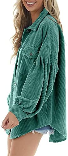 Zimska jakna s dugim rukavima Lady Open School Vintage COAPS CORDUROY LEPEL RAPEL Topli čvrsti džepni kaputi