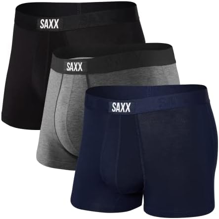 Saxx muško donje rublje - Vibe Super Soft Boxer -ove gaćice s ugrađenom podrškom za torbicu - donje rublje za muškarce, pakiranje