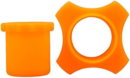 Narančasta silikonska čahura s prstenastim dnom otporna na udarce za bežični mikrofon