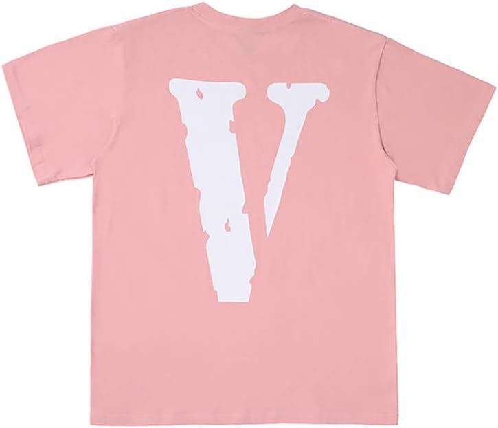 WingTot Fashion V slova tiskana košulja casual par hip hop majica s kratkim rukavima unisex labav v košulja tinyio