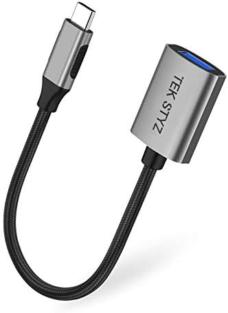 TEK STYZ USB-C USB 3.0 adapter kompatibilan s Mercedes EQC OTG Type-C/PD muški USB 3.0 ženski pretvarač.
