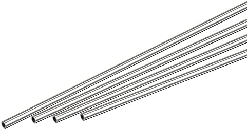 UxCell 304 Okružna cijev od nehrđajućeg čelika 1 mm OD 0,2 mm debljina zida duljina 250 mm 4 PCS