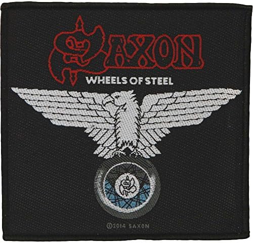 Saksonske kotače od čelične patch pokrivača Art Heavy Metal Band tkana na Appliqueu