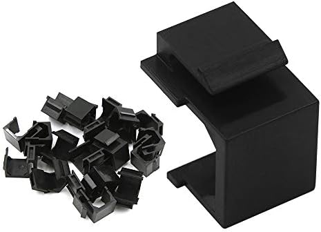 VCE 20 -pack prazni priključni umetci za priključak za zidnu ploču i ploču za zakrpe - crna