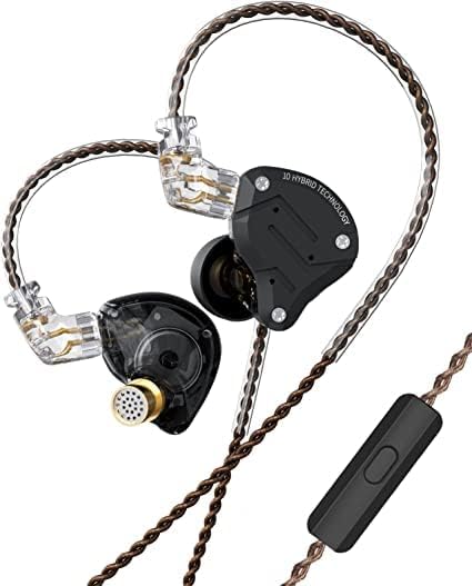 KeepingHifi KZ ZS10 Pro u ušnim ušima, 4BA+1DD 5 vozač u ušima UN-u Napomiče hifi metalne slušalice s nehrđajućem čeličnom
