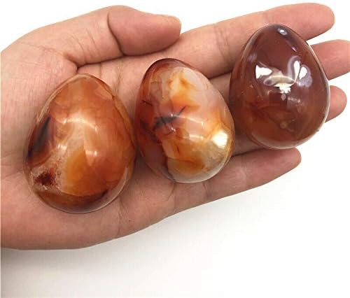 Laaalid xn216 1pc srednje prirodne crvene narančaste karnelijanske karnelijske agate u obliku jaja polirano kamenje prirodno
