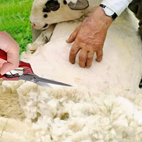 Škare za ovce, 1pcs 340mm ručne škare za šišanje ovaca opružne škare za šišanje ovčje vune štitnici za koljena, škare za