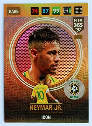 Panini FIFA 365 Adrenalyn XL 2017 Neymar Jr. Trgovačka kartica ikona