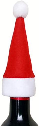 12pcs Božićni ukrasi Držači srebrnog posuđa šešir Djeda Božićnjaka poklopac pribora za jelo poklopac boce torba držači posuđa