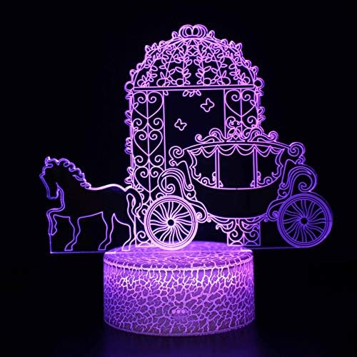 SZG karusela zemaljska lampica Dodirnica LED Night Light Home Room Rainbow Horse Lampen Dekoracija kreativne stolne svjetiljke