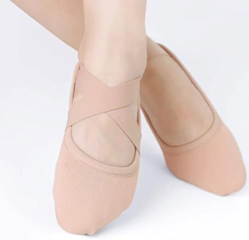 Hnkdd Stretch Baletne plesne cipele podijeljeno mekane baletne papuče Profesionalne elastične baletne cipele
