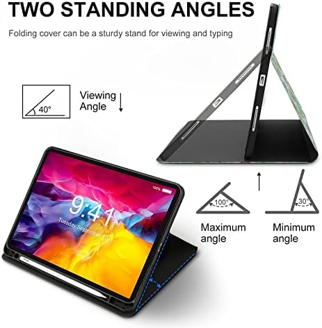 Llama Cactus tableta Slučaj Slim Flip Stand Zaštitni poklopac s držačem olovke kompatibilan za iPad 2020 Air 4 （10,9in）