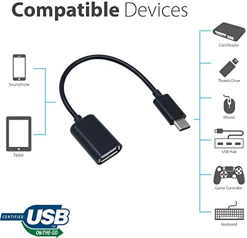 OTG USB-C 3.0 adapter kompatibilan s vašom Jabra Elite 3 za brze, provjerene, višestruke upotrebe funkcije kao što su tipkovnica,